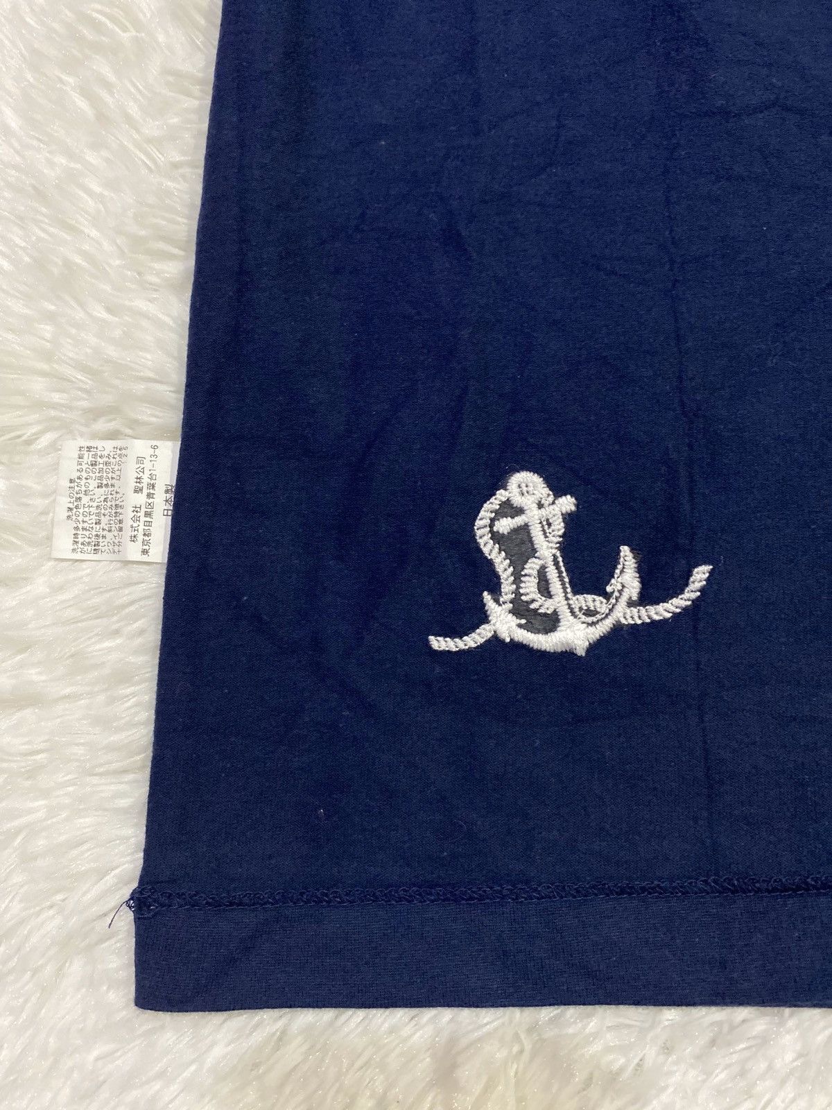 Blue Blue Japan × Japanese Brand Embroidery Anchor Blue/Blue Japan Tshirt Size US M / EU 48-50 / 2 - 5 Thumbnail