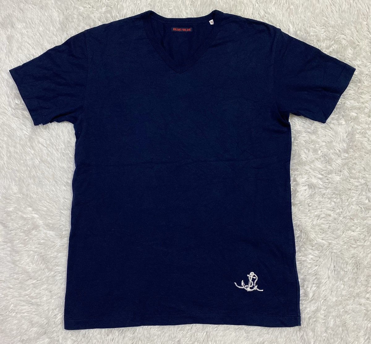 Blue Blue Japan × Japanese Brand Embroidery Anchor Blue/Blue Japan Tshirt Size US M / EU 48-50 / 2 - 1 Thumbnail