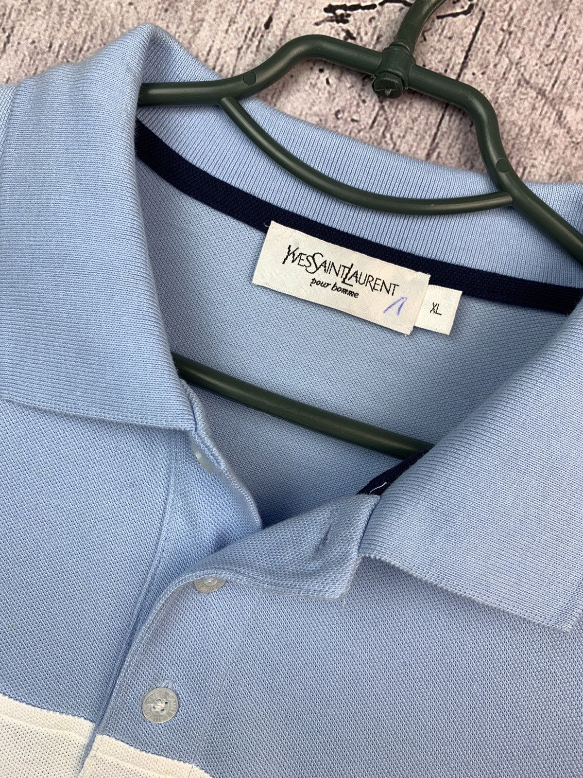 Vintage Vintage YSL Yves Saint Laurent Polo Size US XL / EU 56 / 4 - 3 Thumbnail