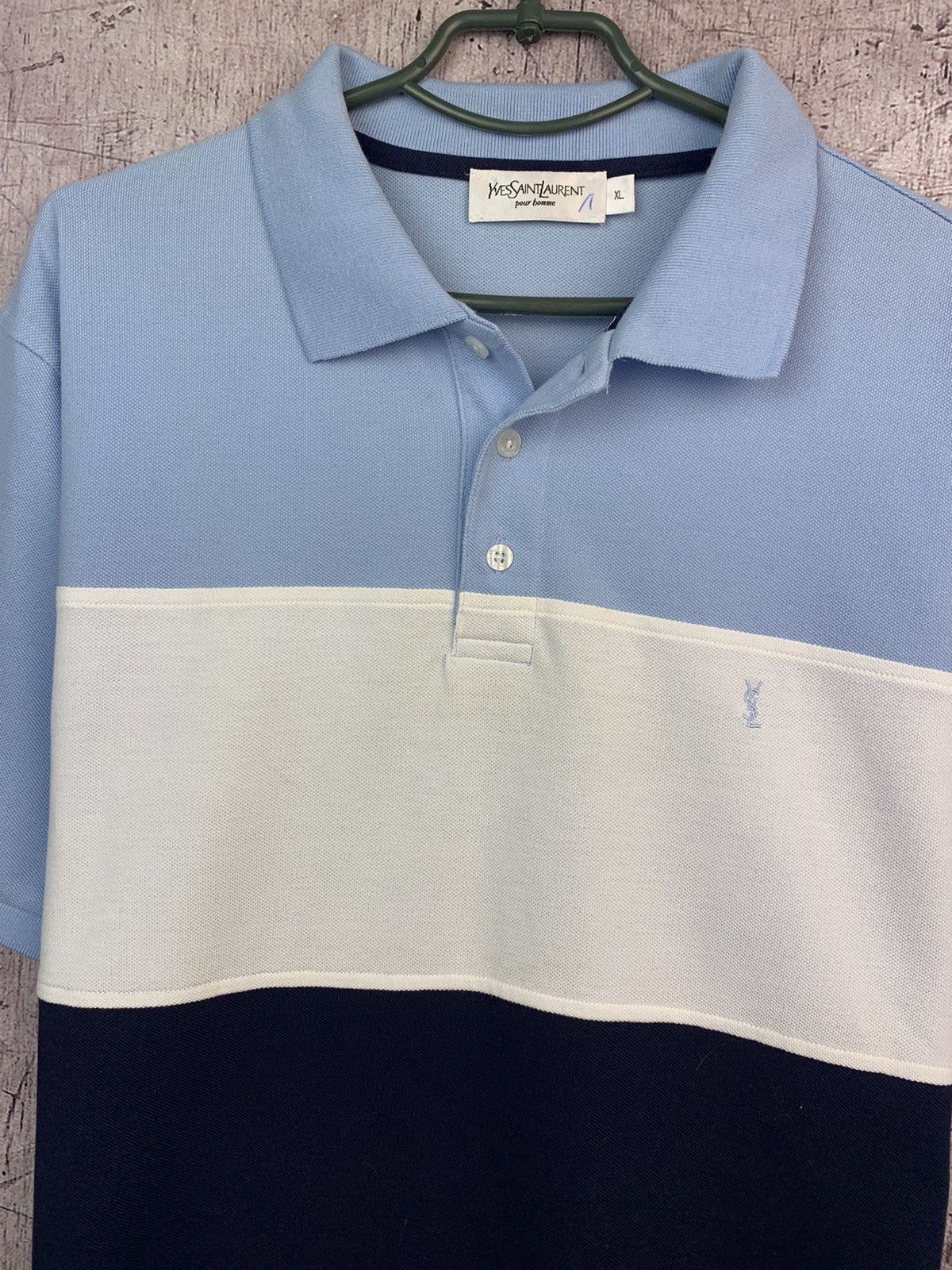 Vintage Vintage YSL Yves Saint Laurent Polo Size US XL / EU 56 / 4 - 4 Thumbnail