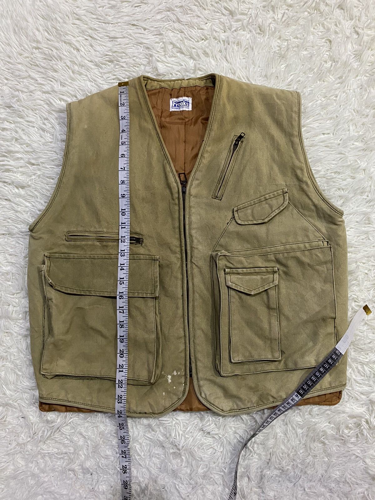 Other Freaks Sleeveless Canvas Quilted Tactical Jacket Size US M / EU 48-50 / 2 - 12 Thumbnail
