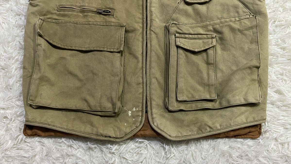 Other Freaks Sleeveless Canvas Quilted Tactical Jacket Size US M / EU 48-50 / 2 - 4 Thumbnail