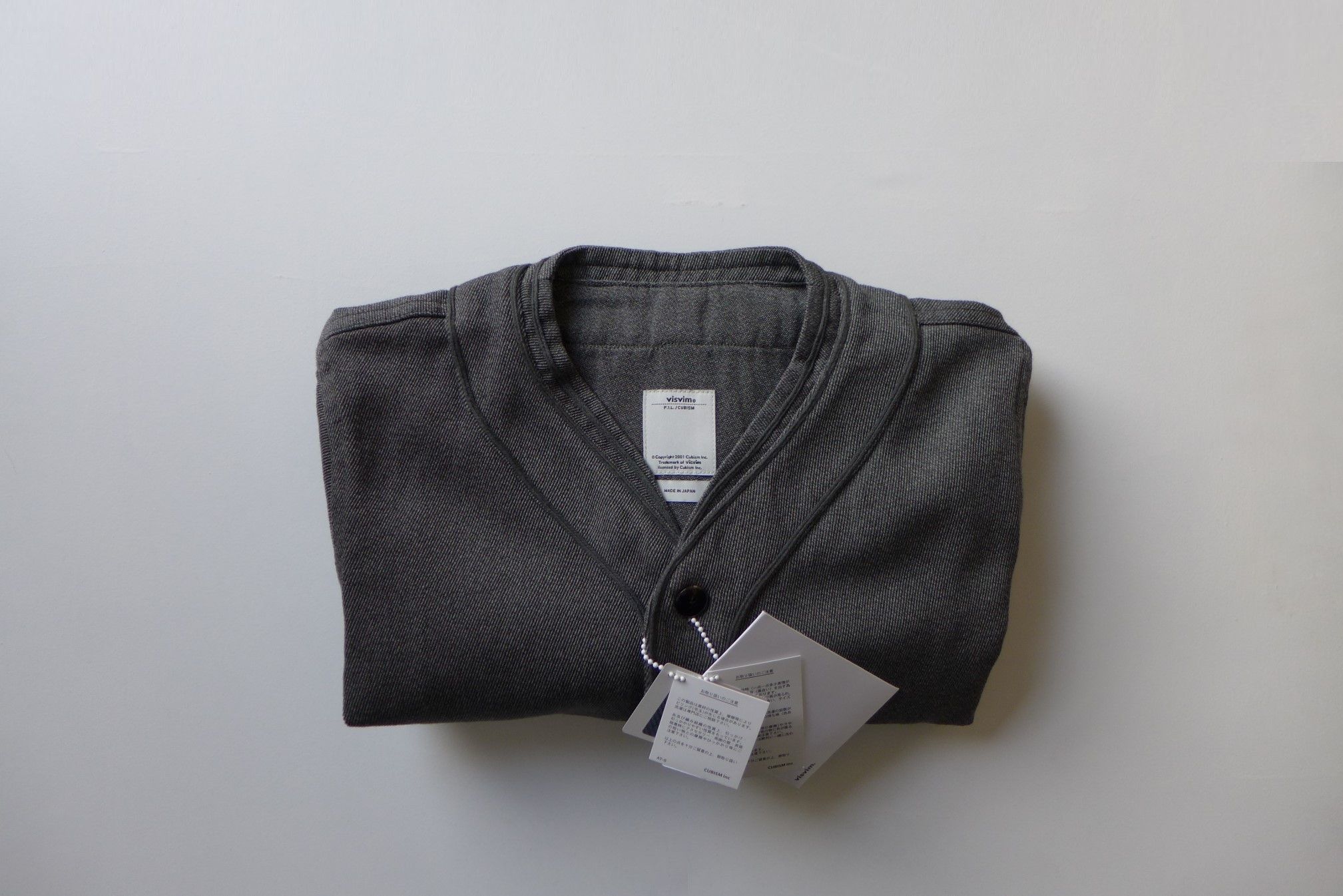 Visvim Visvim FW17 Dugout Baseball Shirt - Grey Wool Size US M / EU 48-50 / 2 - 2 Thumbnail