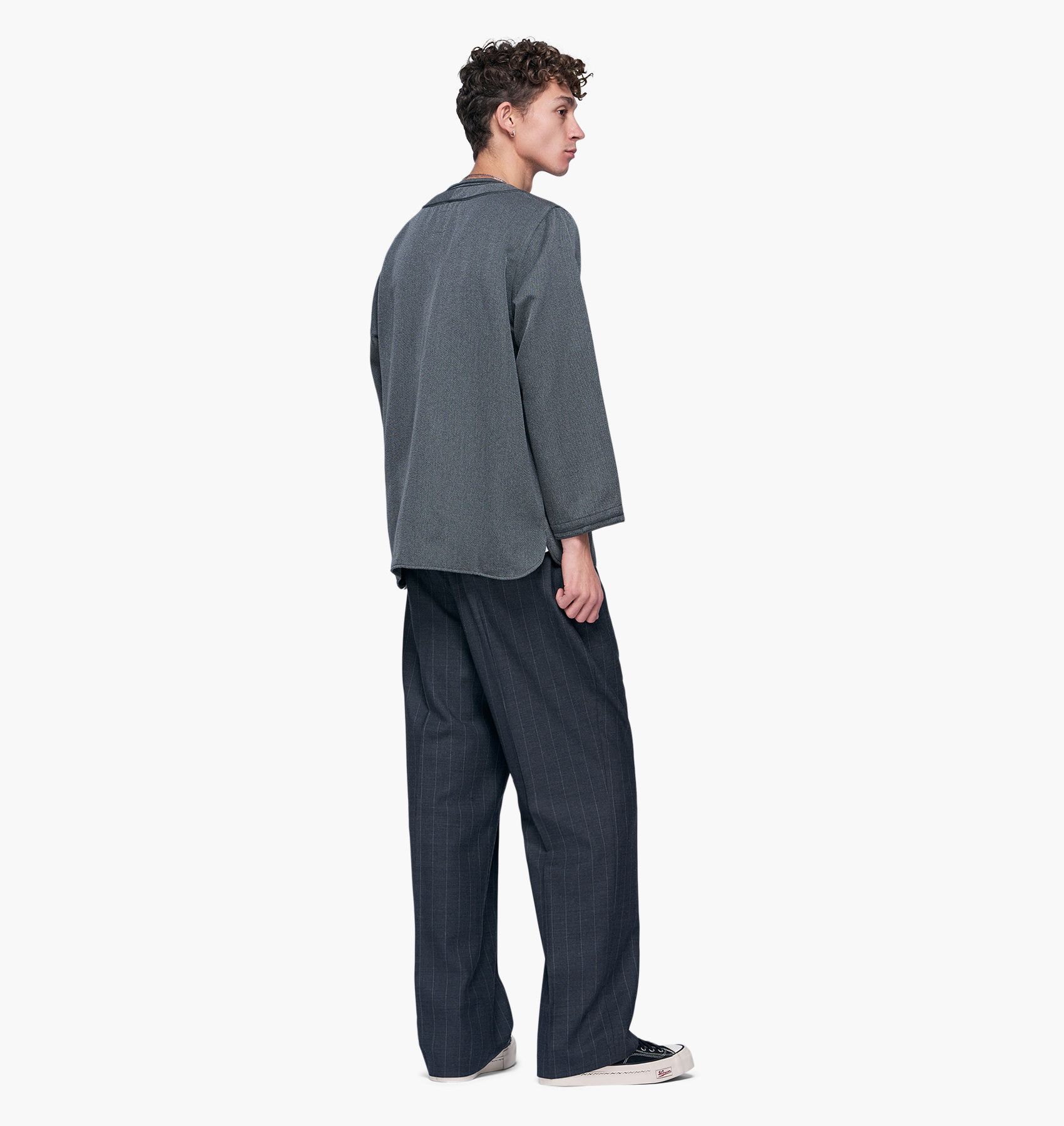 Visvim Visvim FW17 Dugout Baseball Shirt - Grey Wool Size US M / EU 48-50 / 2 - 11 Thumbnail