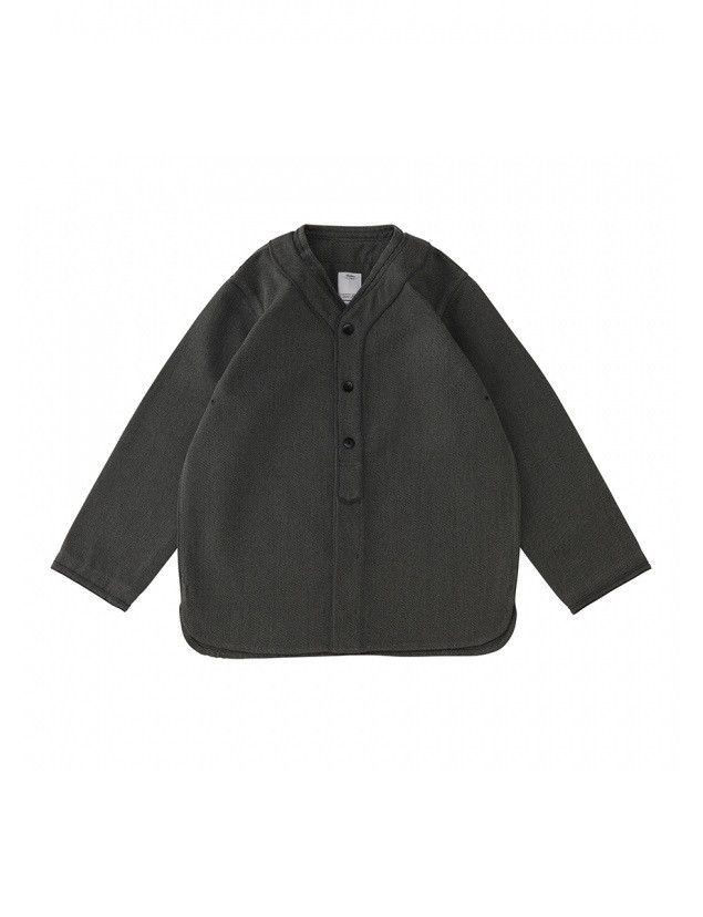 Visvim Visvim FW17 Dugout Baseball Shirt - Grey Wool Size US M / EU 48-50 / 2 - 1 Thumbnail