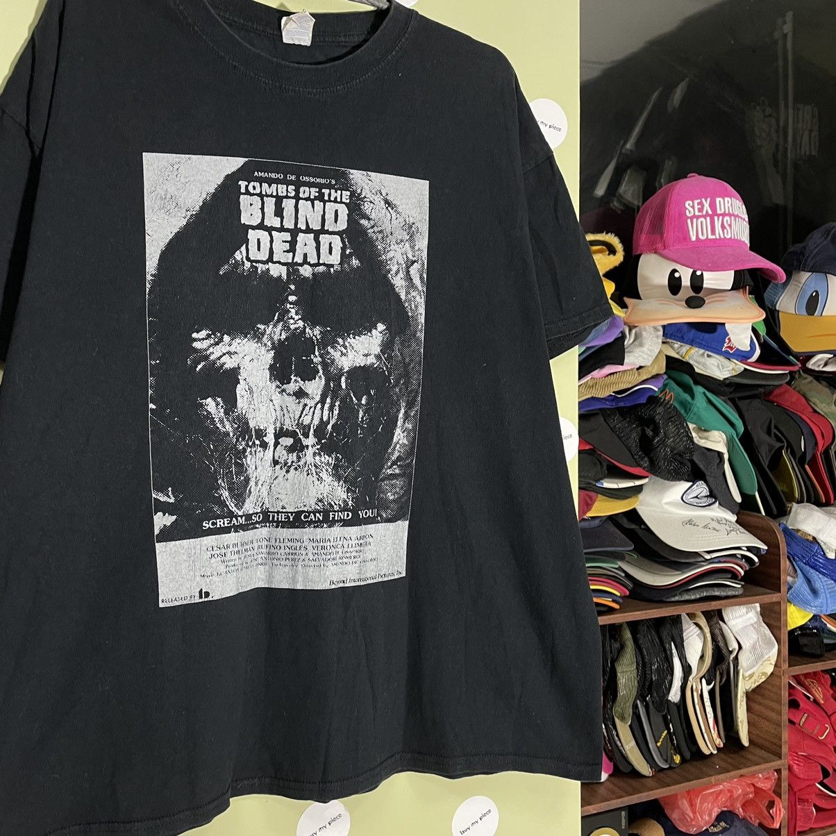Vintage Vintage Y2K Horror Graphic Tee Blind Dead Skull Grunge XL Size US XL / EU 56 / 4 - 2 Thumbnail