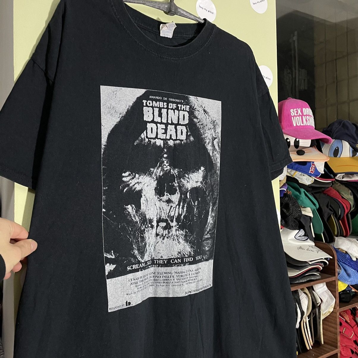 Vintage Vintage Y2K Horror Graphic Tee Blind Dead Skull Grunge XL Size US XL / EU 56 / 4 - 6 Thumbnail