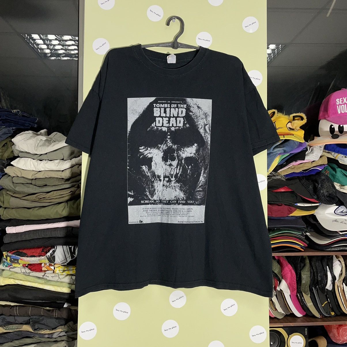 Vintage Vintage Y2K Horror Graphic Tee Blind Dead Skull Grunge XL Size US XL / EU 56 / 4 - 1 Thumbnail
