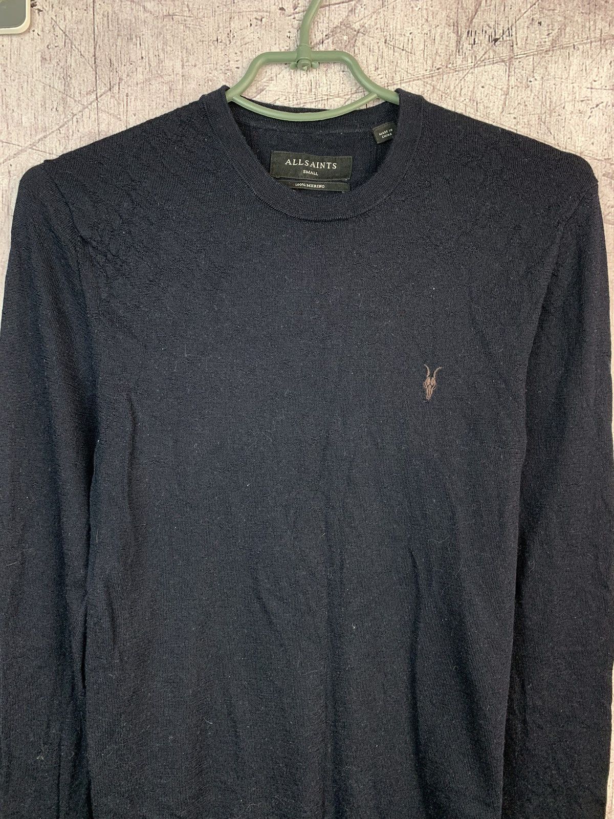 Allsaints Allsaints Mens Mode Merino Crew Neck Wool Sweater Size US S / EU 44-46 / 1 - 2 Thumbnail