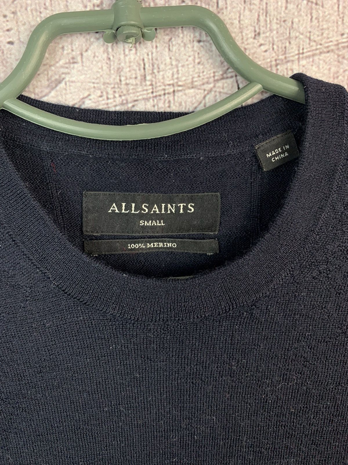 Allsaints Allsaints Mens Mode Merino Crew Neck Wool Sweater Size US S / EU 44-46 / 1 - 4 Thumbnail