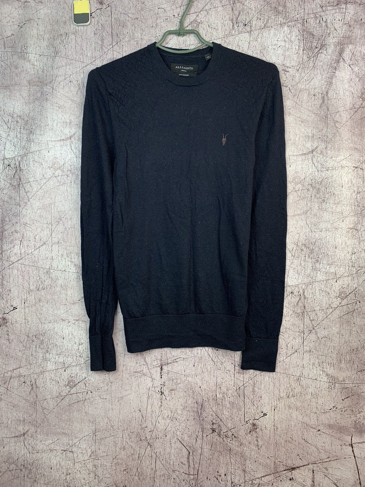 Allsaints Allsaints Mens Mode Merino Crew Neck Wool Sweater Size US S / EU 44-46 / 1 - 1 Thumbnail