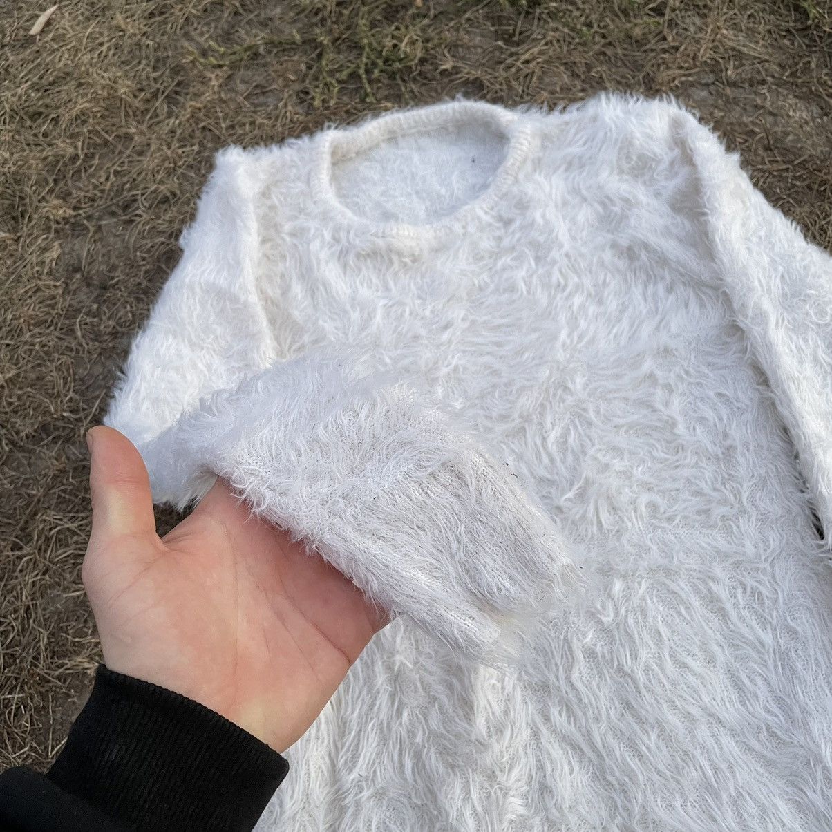 If Six Was Nine Vintage Y2K Mohair Teddy Grass Sweater Cutie Style Size S / US 4 / IT 40 - 5 Thumbnail
