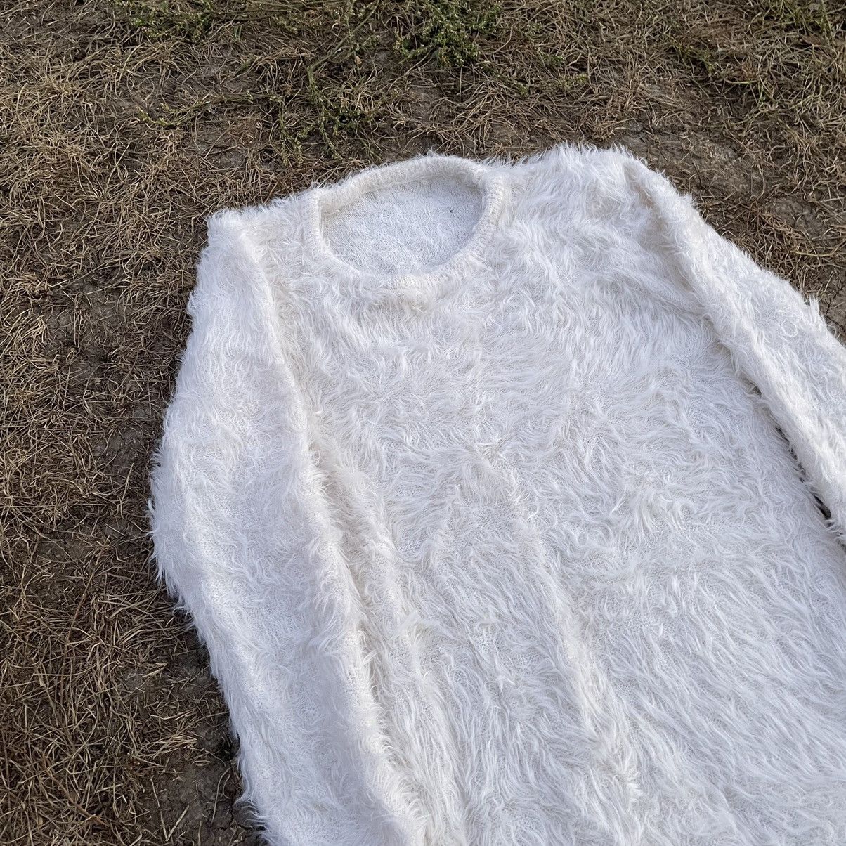 If Six Was Nine Vintage Y2K Mohair Teddy Grass Sweater Cutie Style Size S / US 4 / IT 40 - 4 Thumbnail
