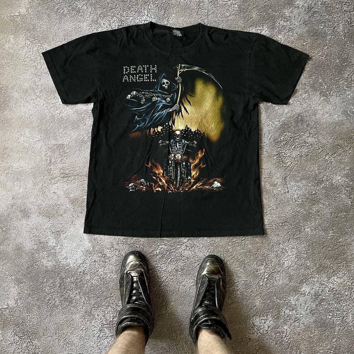 Vintage Vintage Y2K Death Angels Graphic Tee Grunge Dark Boxy Slim L Size US L / EU 52-54 / 3 - 2 Thumbnail