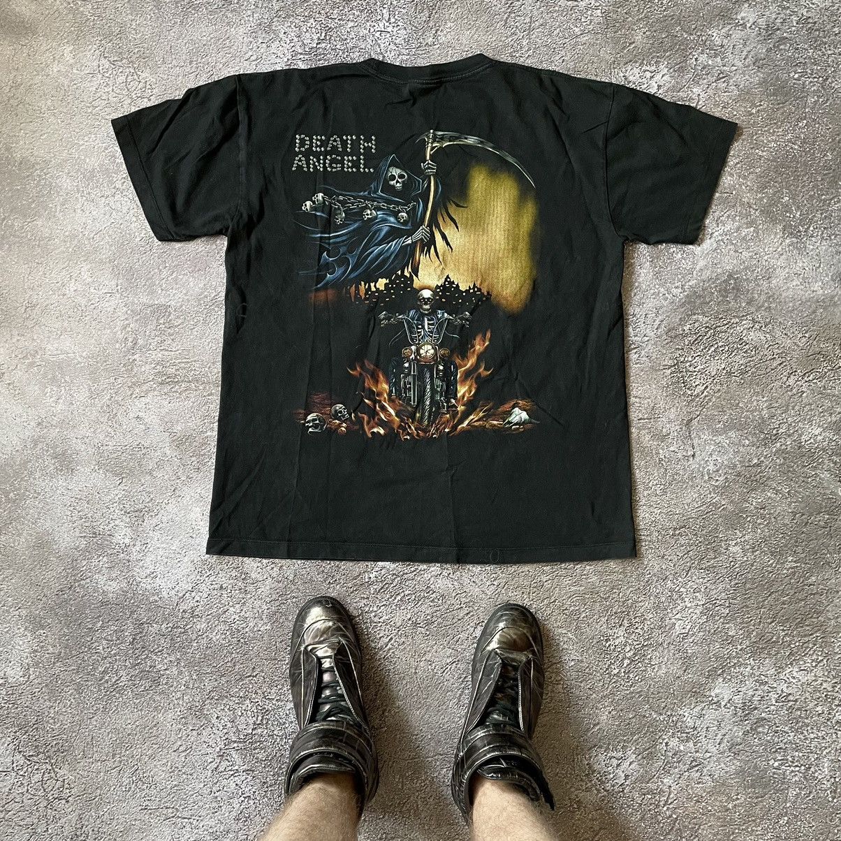 Vintage Vintage Y2K Death Angels Graphic Tee Grunge Dark Boxy Slim L Size US L / EU 52-54 / 3 - 1 Thumbnail