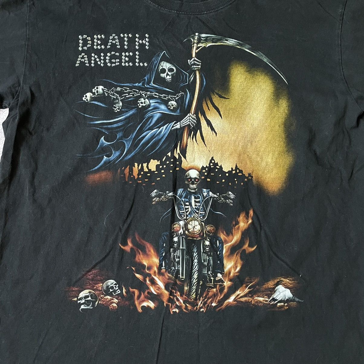 Vintage Vintage Y2K Death Angels Graphic Tee Grunge Dark Boxy Slim L Size US L / EU 52-54 / 3 - 3 Thumbnail