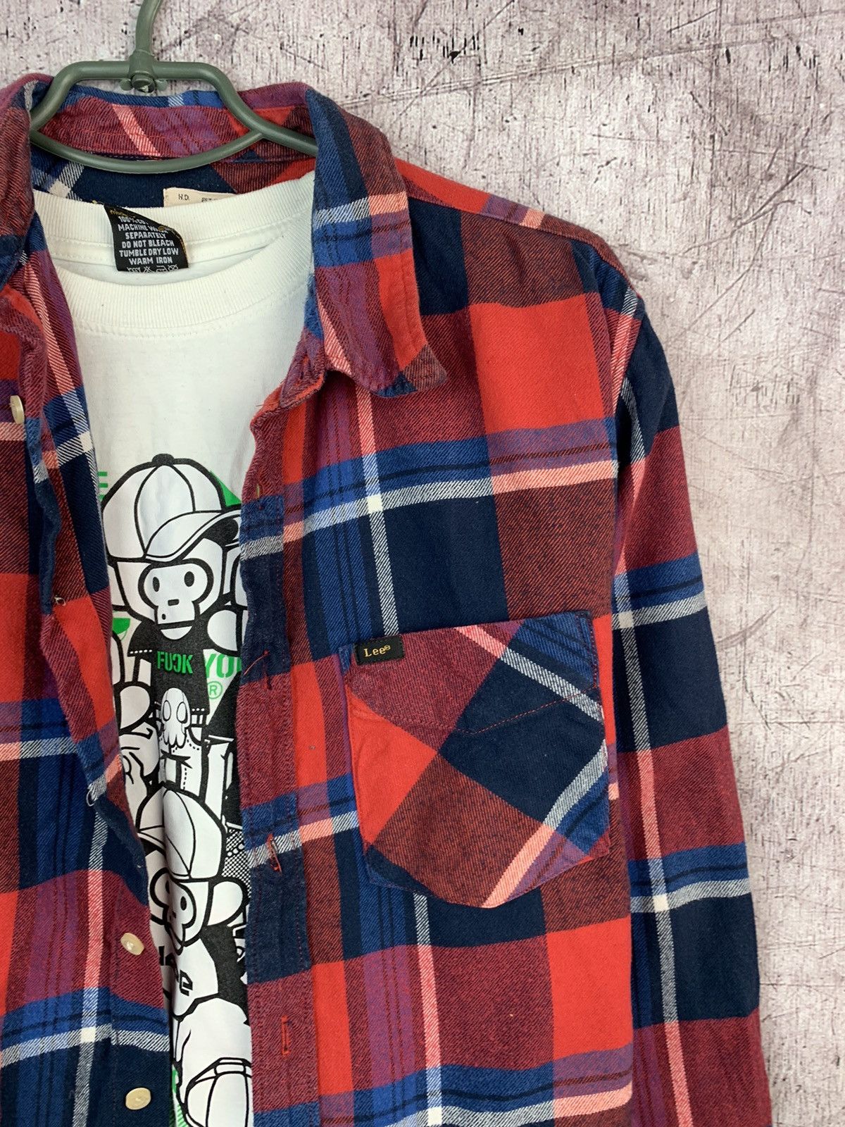 Flannel Vintage Flannel Shirt Travis Scott Style Size US L / EU 52-54 / 3 - 3 Thumbnail