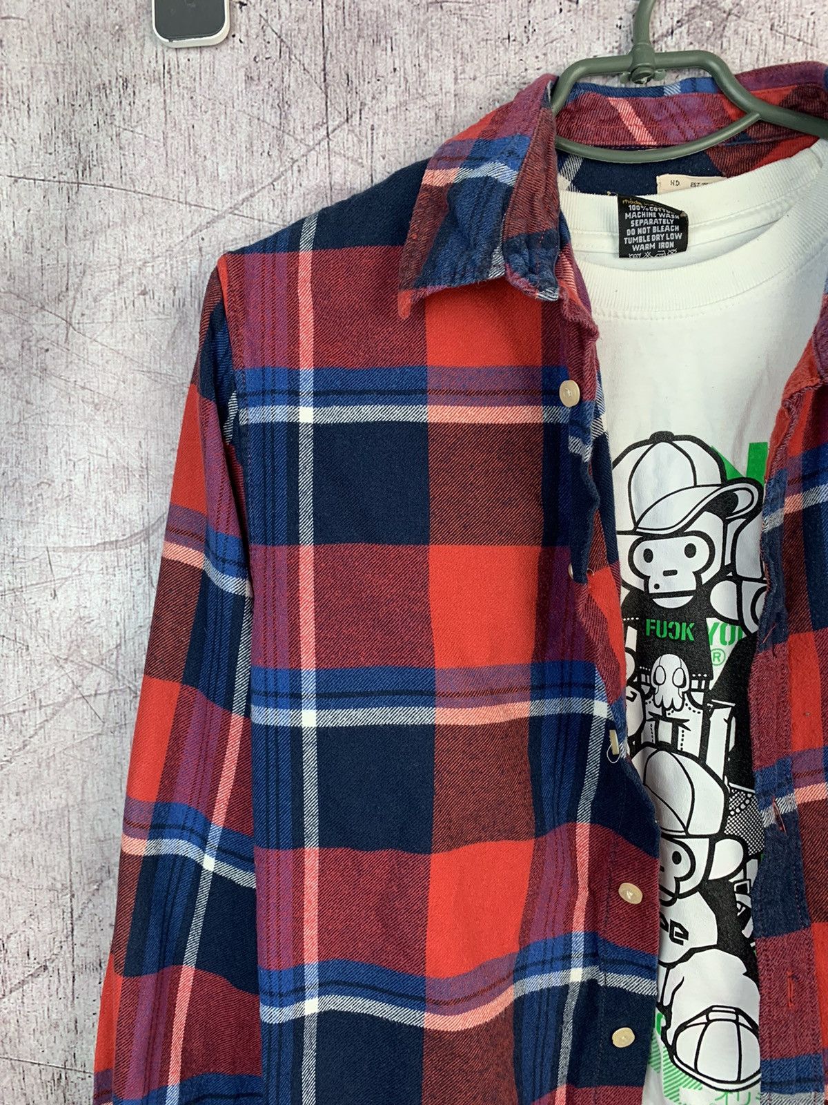Flannel Vintage Flannel Shirt Travis Scott Style Size US L / EU 52-54 / 3 - 2 Thumbnail