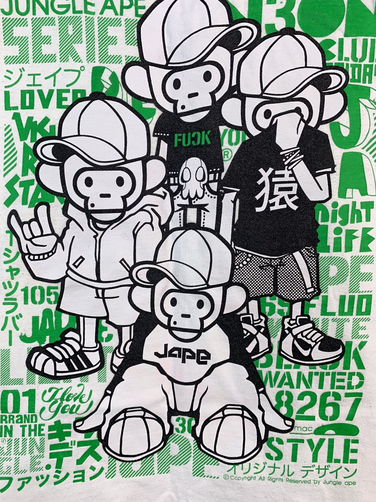 Japanese Brand × Vintage Vintage Jungle Ape T Shirt Size US L / EU 52-54 / 3 - 2 Thumbnail