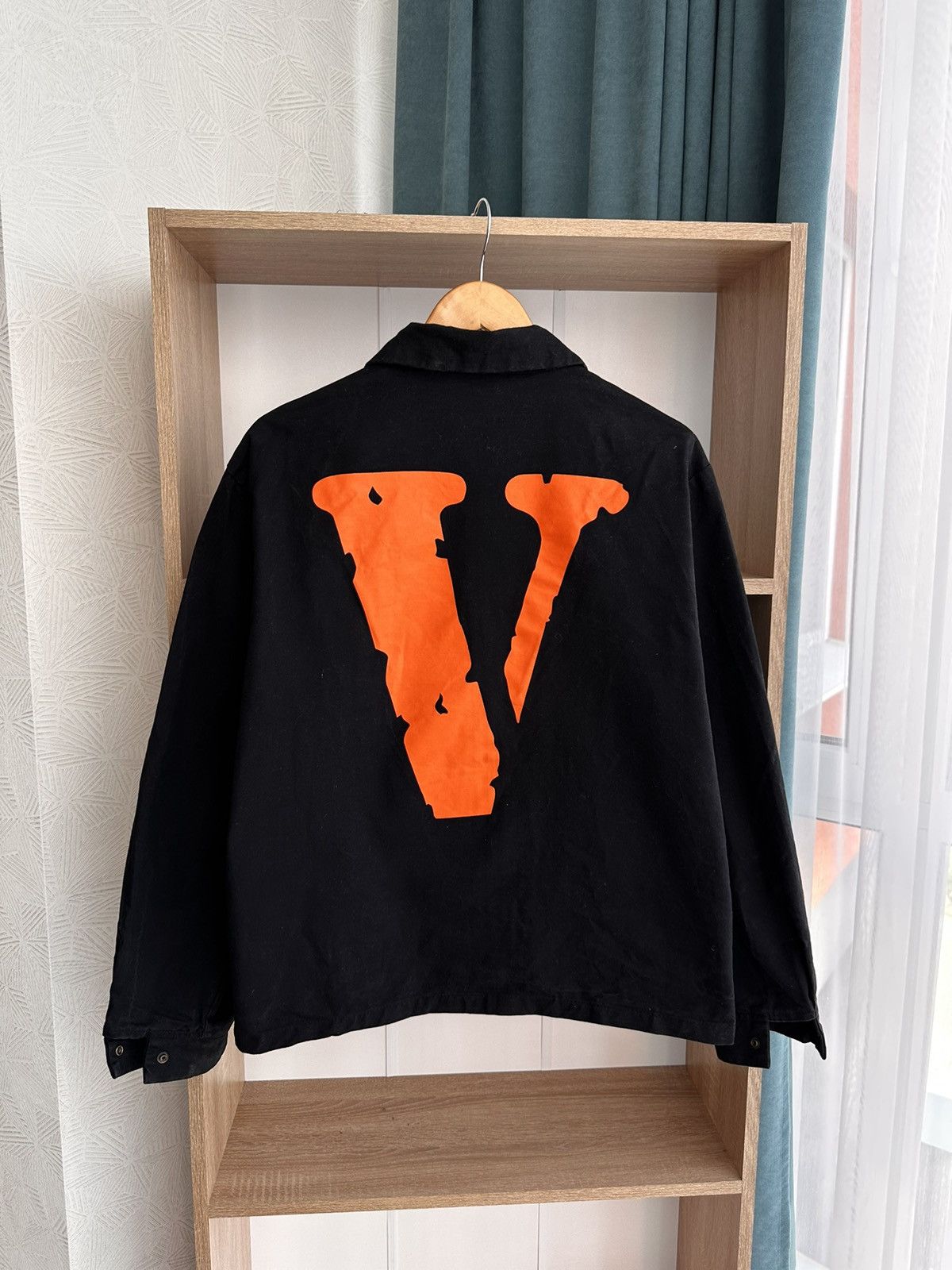 Pre-owned Vlone Vintage  555555 Jail Jacket In Black