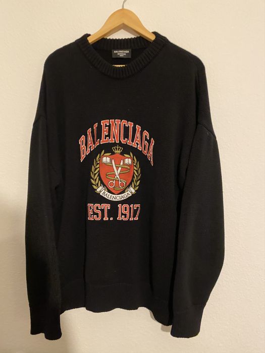 Balenciaga Balenciaga College Logo Sweater | Grailed