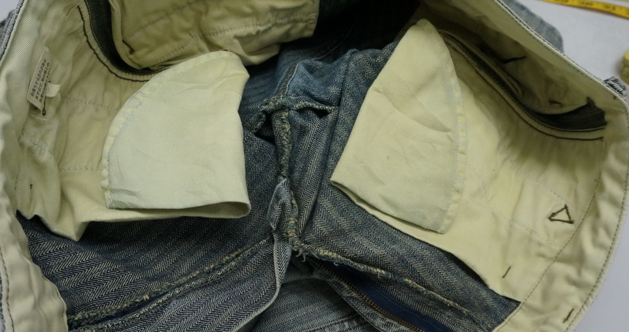 Global Work Vtg 🔥 GLOBAL WORK 🔥 Herringbone Denim Cargo Pants Size US 31 - 21 Thumbnail