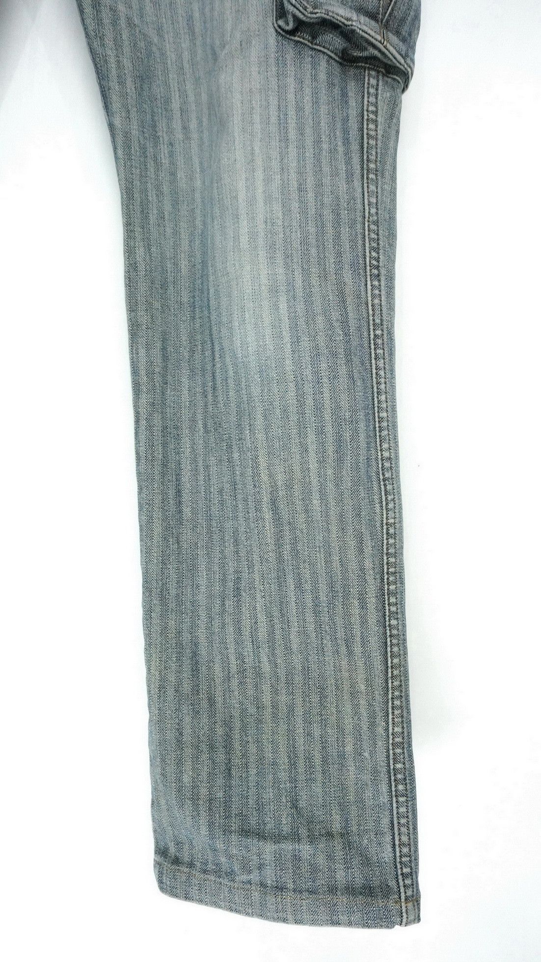 Global Work Vtg 🔥 GLOBAL WORK 🔥 Herringbone Denim Cargo Pants Size US 31 - 6 Thumbnail