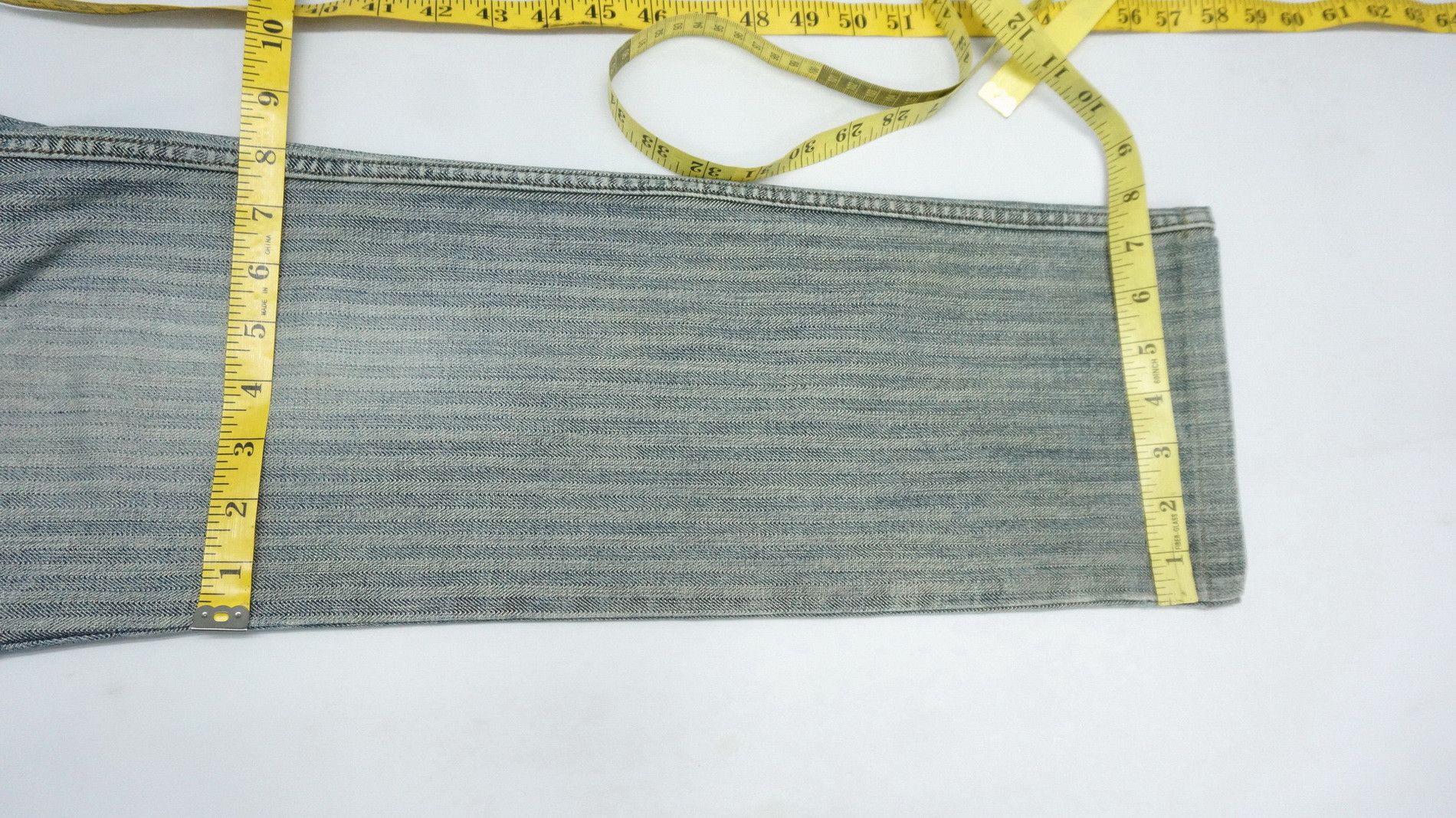 Global Work Vtg 🔥 GLOBAL WORK 🔥 Herringbone Denim Cargo Pants Size US 31 - 15 Thumbnail