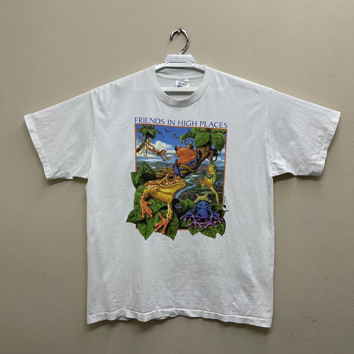 Other Vintage 90s Human I Tees Friend And High Places T-Shirt Size US XL / EU 56 / 4 - 1 Thumbnail