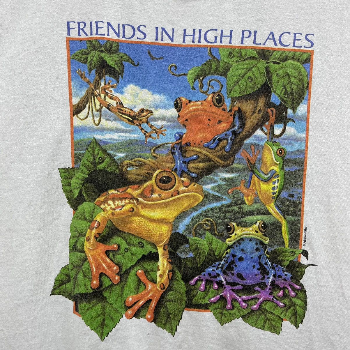 Other Vintage 90s Human I Tees Friend And High Places T-Shirt Size US XL / EU 56 / 4 - 2 Thumbnail