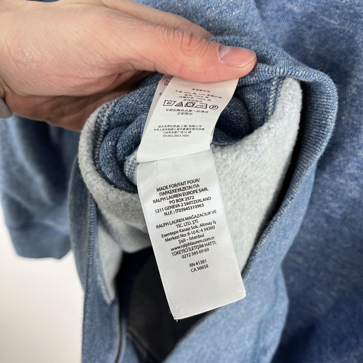 Polo Ralph Lauren Polo Ralph Lauren Zip Hoodie Heavy Cotton Blue Size M Size US M / EU 48-50 / 2 - 9 Thumbnail