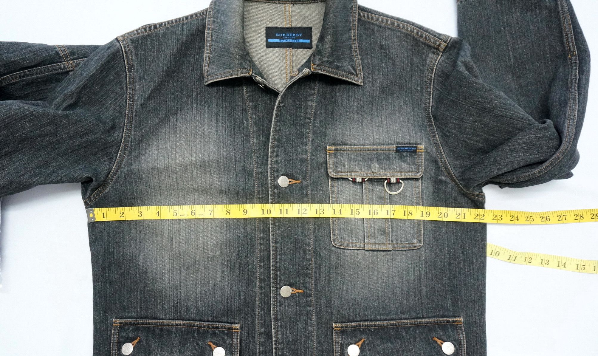 Burberry Rare Vintage BURBERRY BLUE LABEL Denim Worn Jacket Size US M / EU 48-50 / 2 - 17 Thumbnail