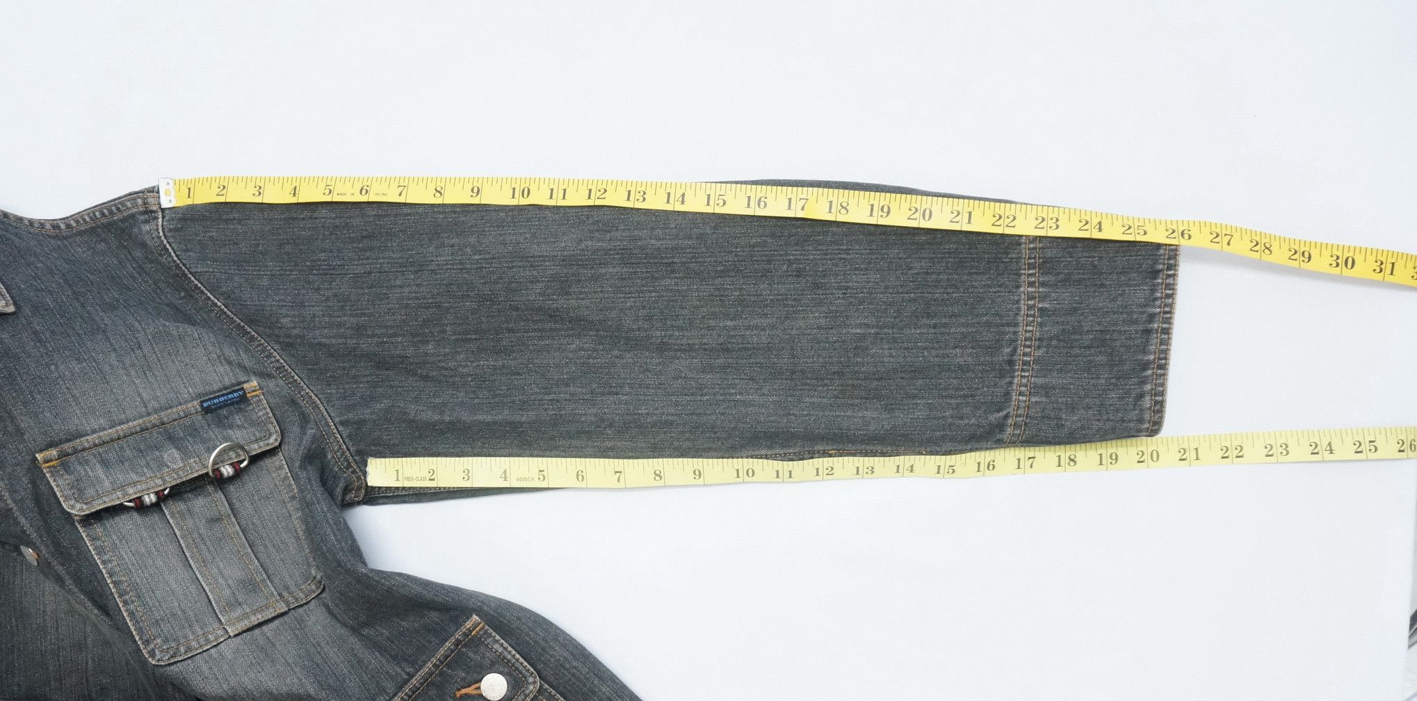 Burberry Rare Vintage BURBERRY BLUE LABEL Denim Worn Jacket Size US M / EU 48-50 / 2 - 18 Thumbnail