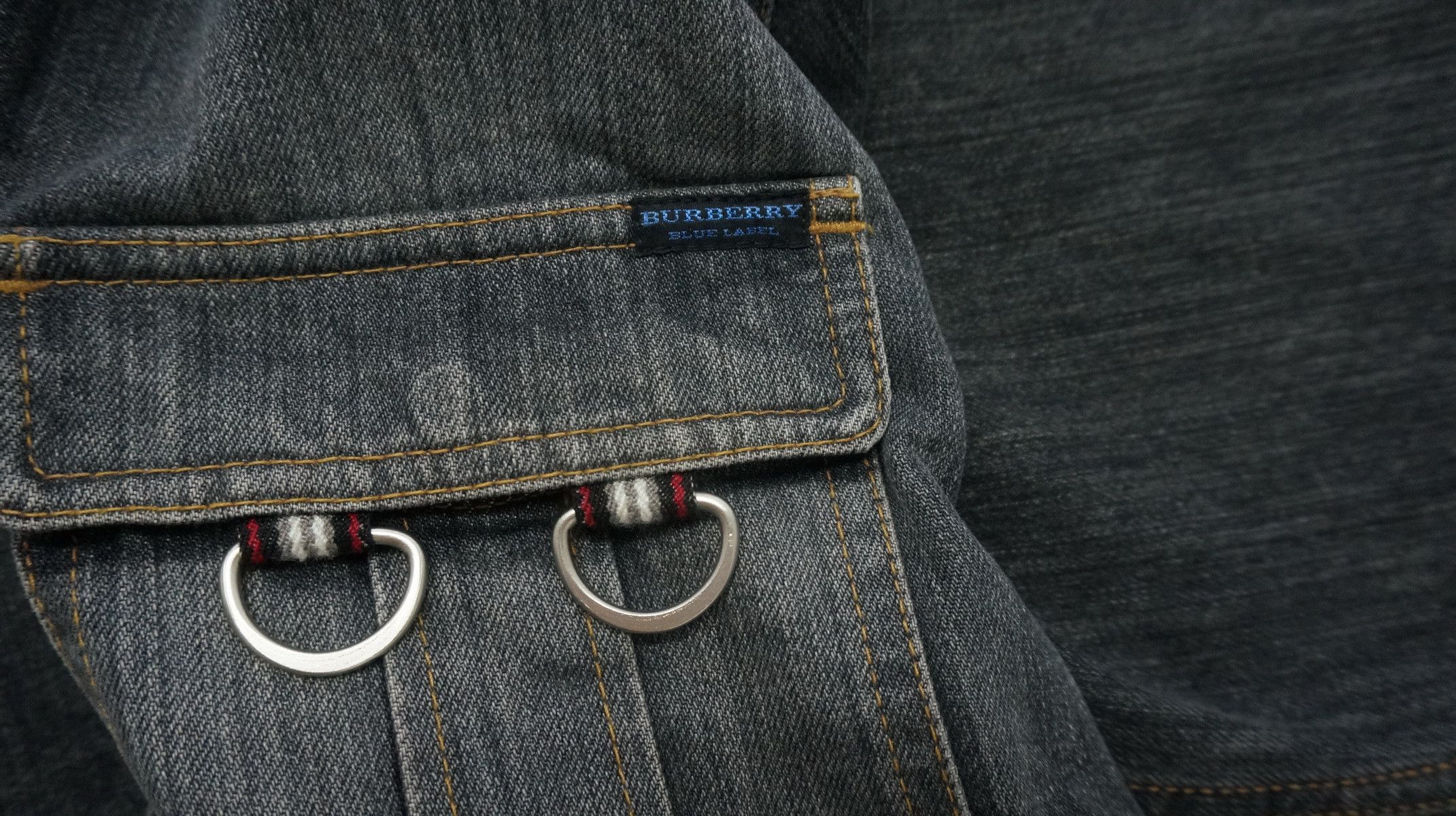 Burberry Rare Vintage BURBERRY BLUE LABEL Denim Worn Jacket Size US M / EU 48-50 / 2 - 22 Thumbnail