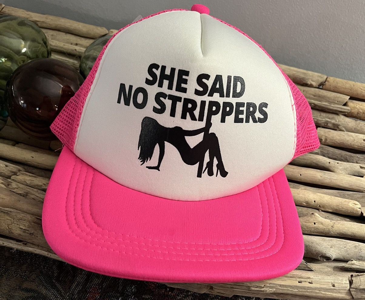 Other FinalSale! VTG Y2K She Said No Strippers Party Hat Size ONE SIZE - 3 Thumbnail