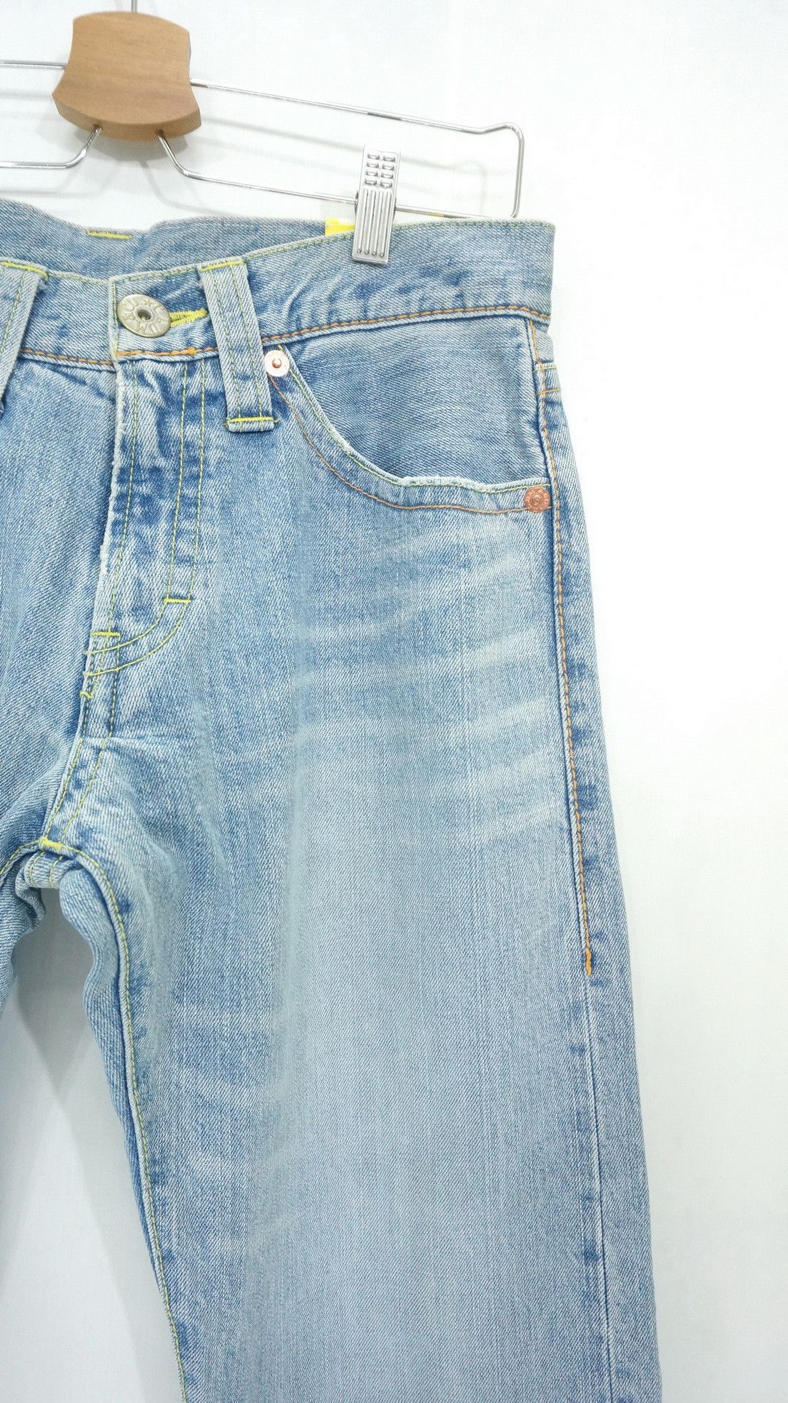 Japanese Brand Japan CO LU Light Blue Short rise Jeans New Old Stock Size US 29 - 5 Thumbnail