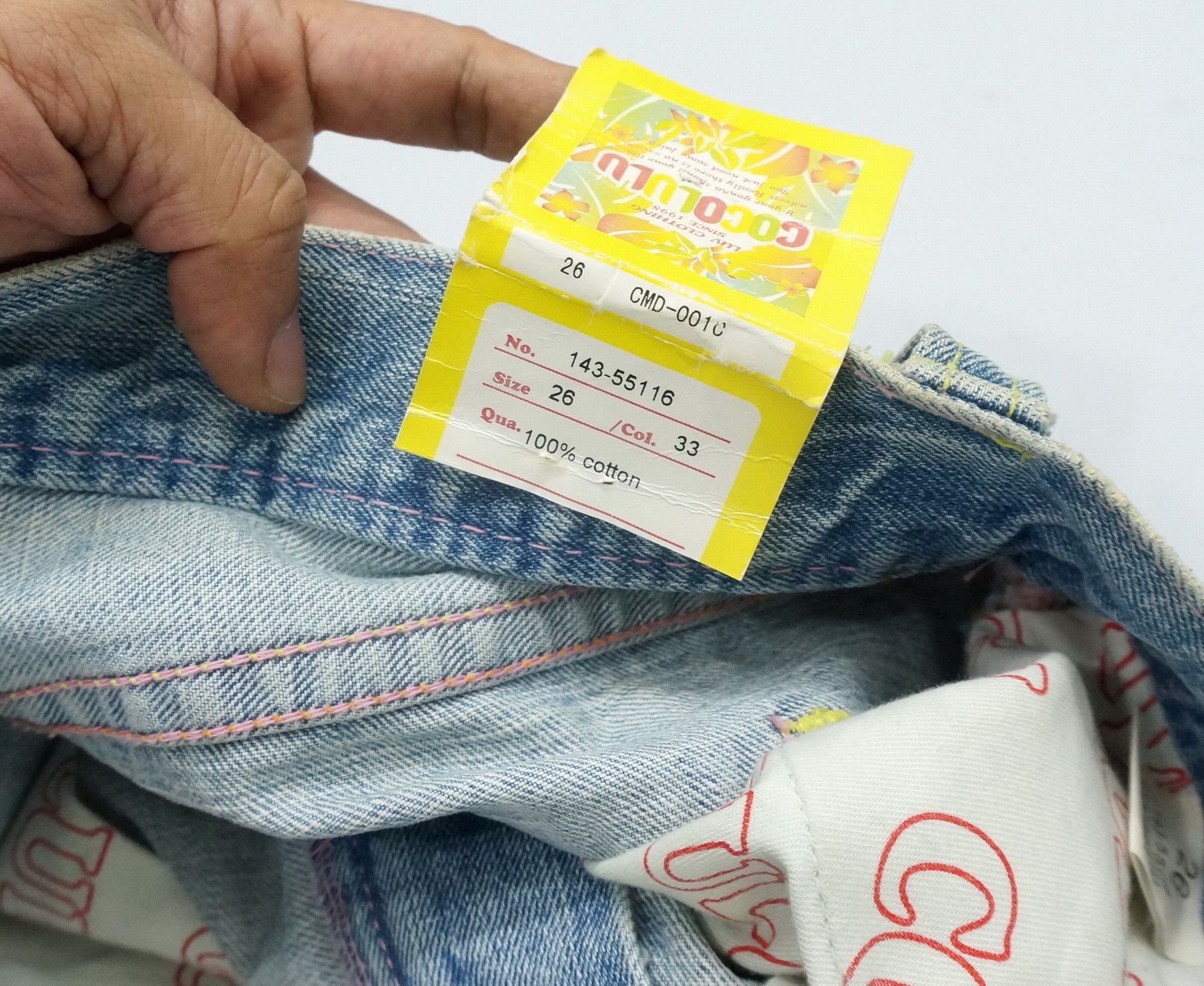 Japanese Brand Japan CO LU Light Blue Short rise Jeans New Old Stock Size US 29 - 9 Thumbnail
