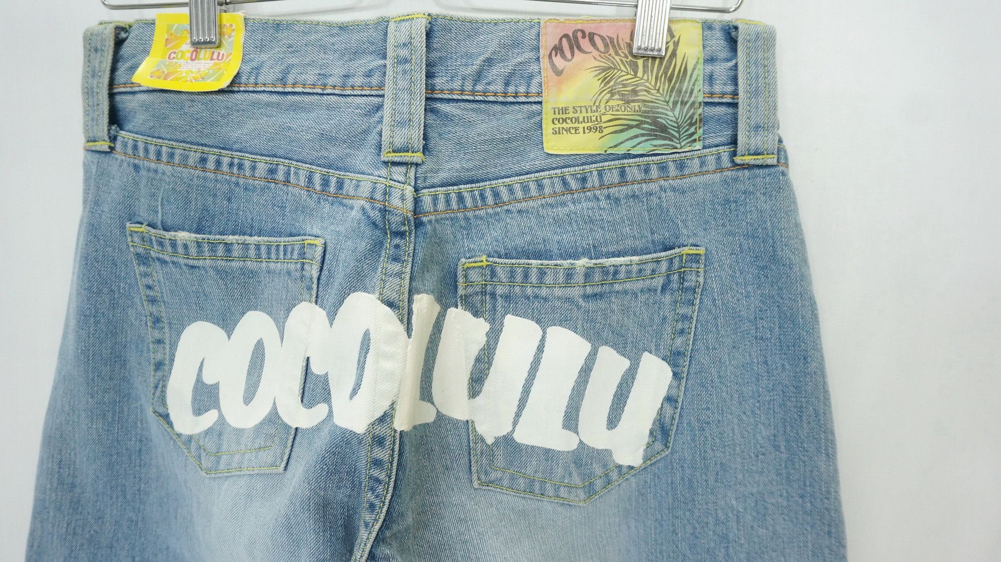 Japanese Brand Japan CO LU Light Blue Short rise Jeans New Old Stock Size US 29 - 7 Thumbnail