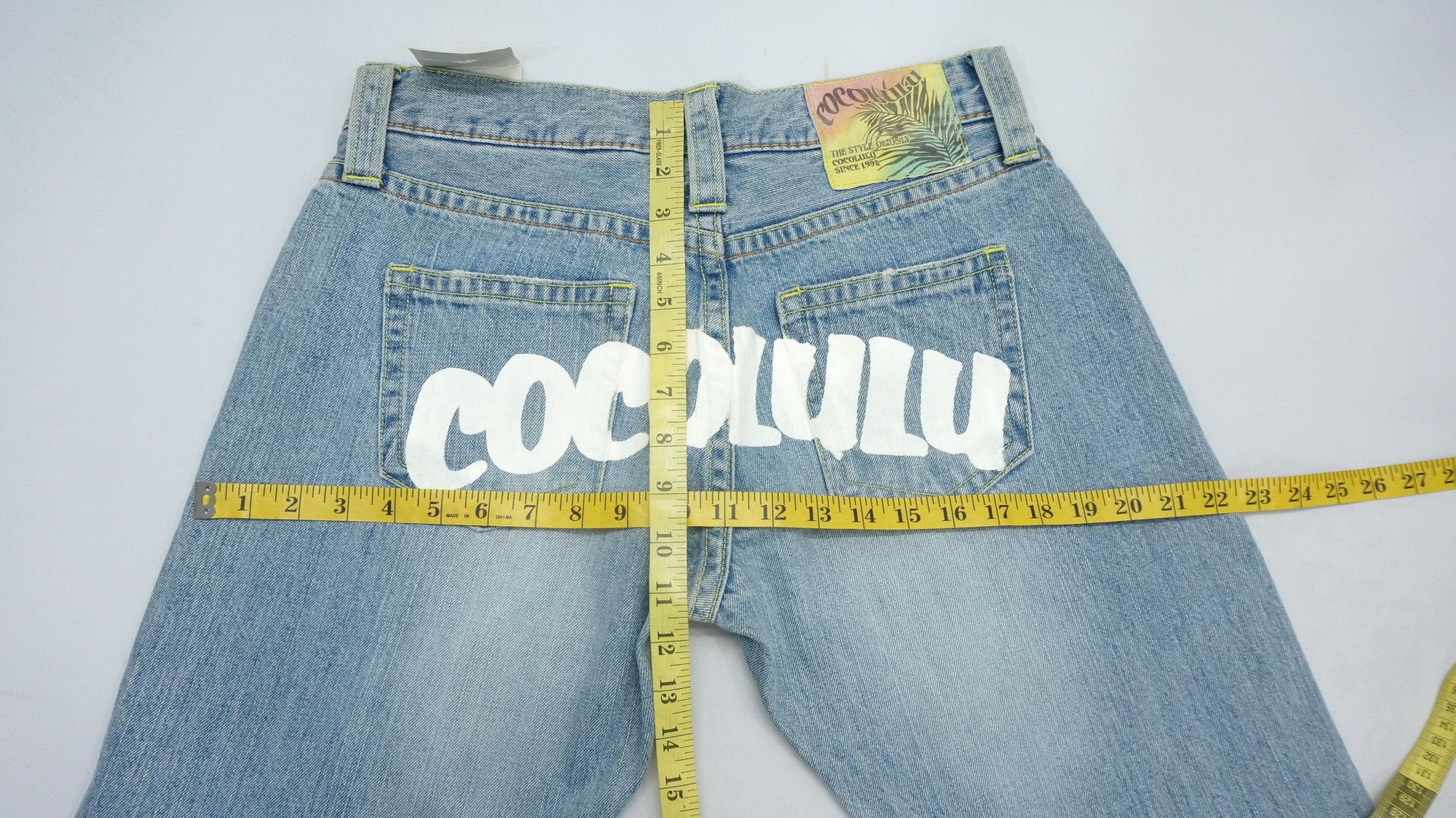 Japanese Brand Japan CO LU Light Blue Short rise Jeans New Old Stock Size US 29 - 14 Thumbnail