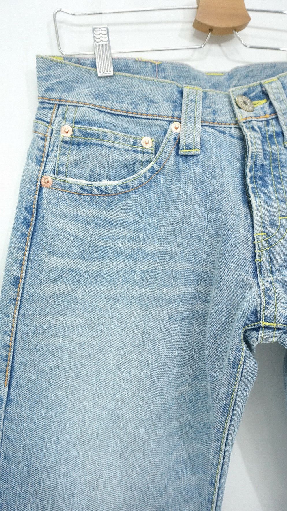 Japanese Brand Japan CO LU Light Blue Short rise Jeans New Old Stock Size US 29 - 4 Thumbnail