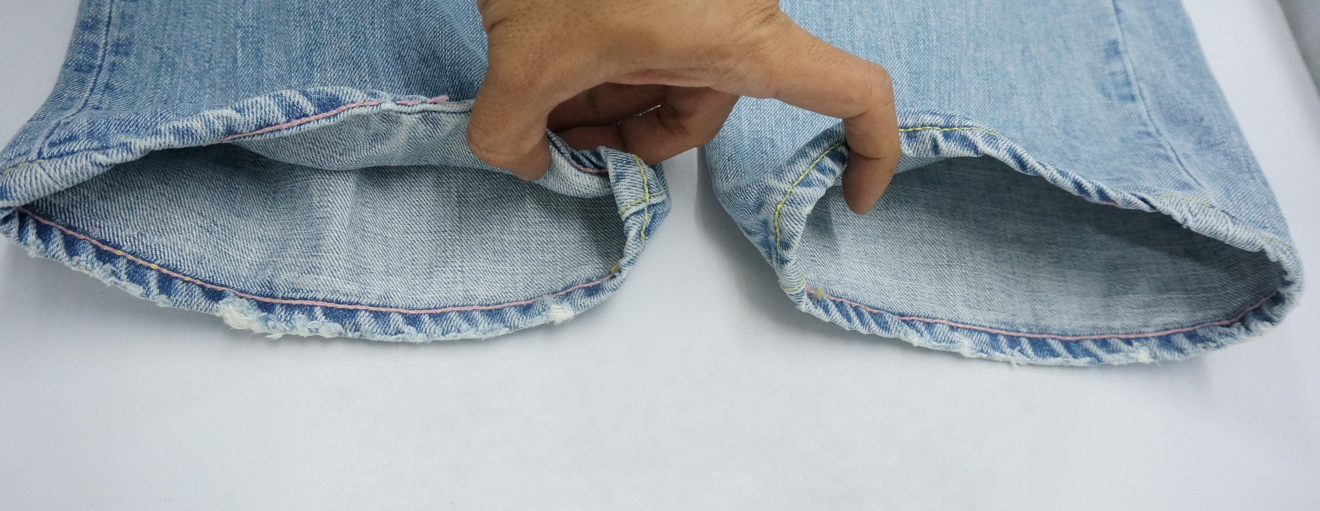 Japanese Brand Japan CO LU Light Blue Short rise Jeans New Old Stock Size US 29 - 18 Thumbnail