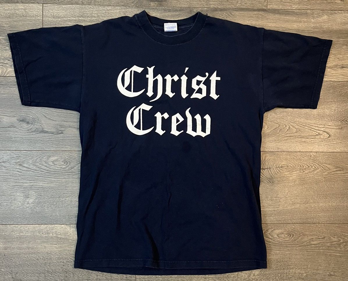 Vintage Vintage Y2K Jesus Christ “Christ Crew” Tee Size US M / EU 48-50 / 2 - 1 Thumbnail