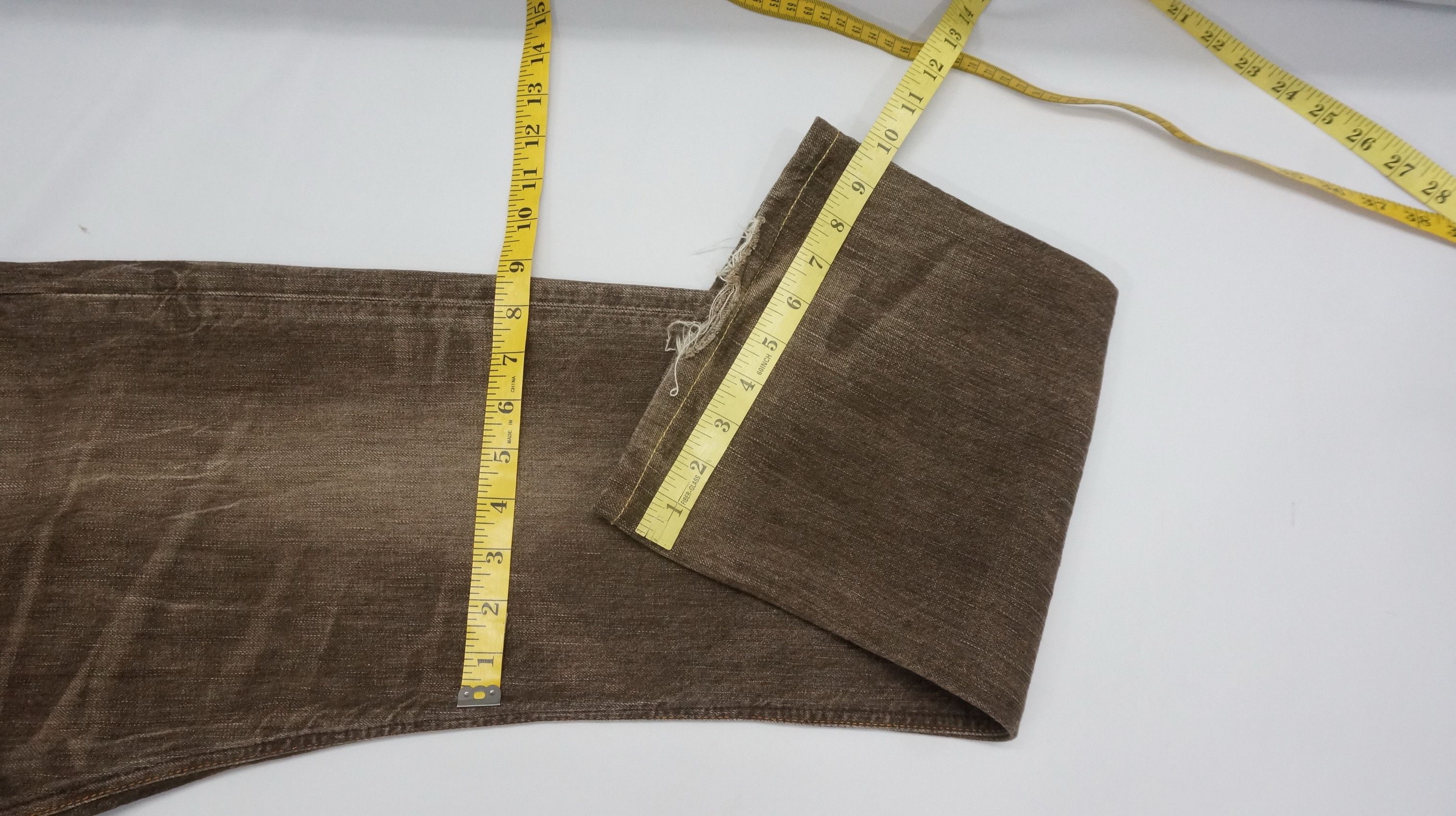 Edwin Flared 🔥 Edwin 503 Blue Trip Vintage Brown Jeans Size US 37 - 17 Thumbnail