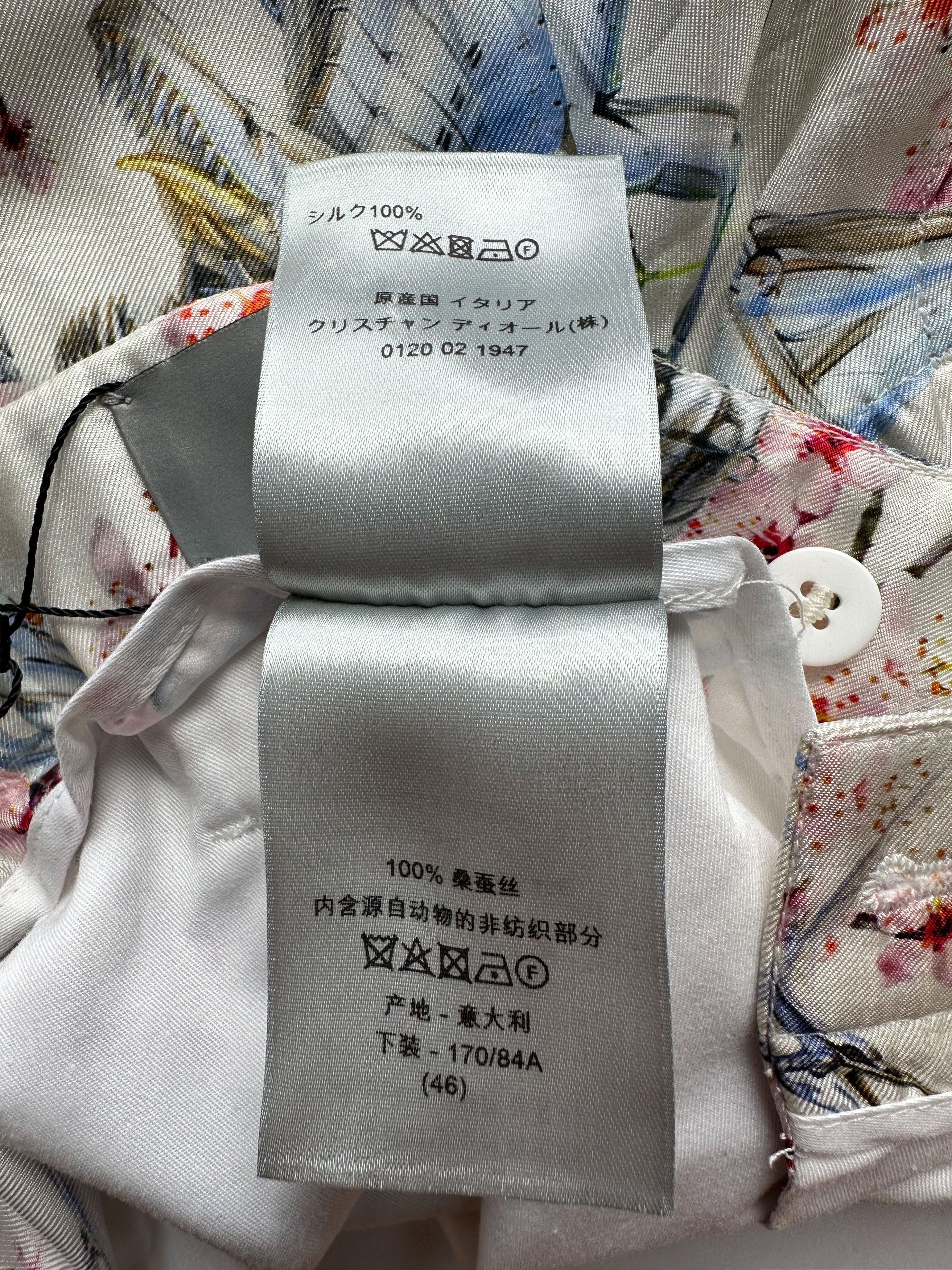 Club Sorayama × Dior Dior Sorayama Cherry Blossom Spell Out Silk Shorts Size US 30 / EU 46 - 4 Thumbnail