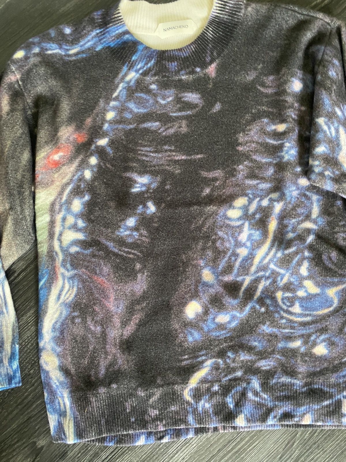 Namacheko AW20 Gladys Abstract-print Wool Sweater Blue Size US S / EU 44-46 / 1 - 3 Thumbnail