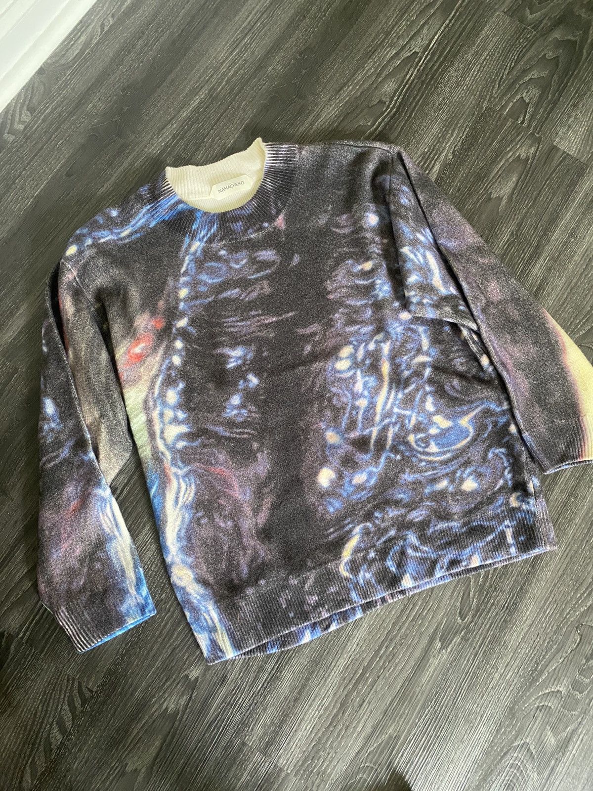 Namacheko AW20 Gladys Abstract-print Wool Sweater Blue Size US S / EU 44-46 / 1 - 2 Thumbnail