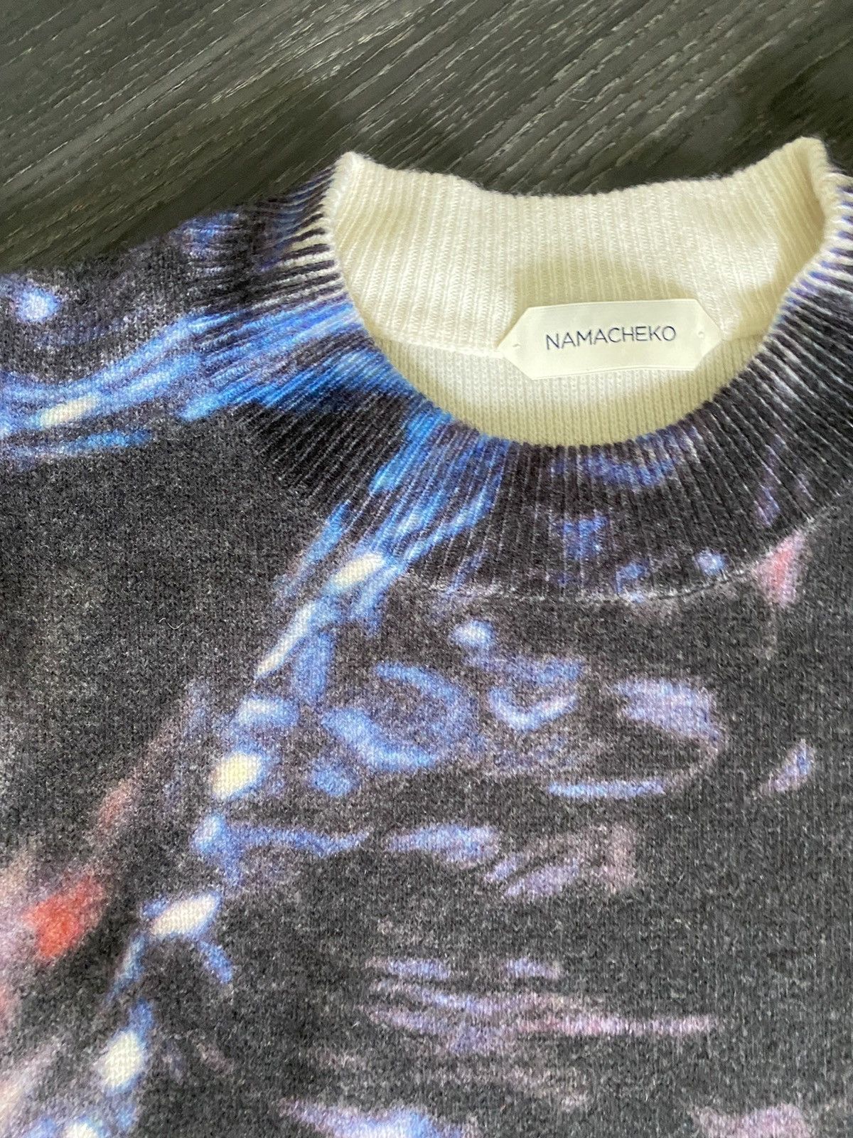 Namacheko AW20 Gladys Abstract-print Wool Sweater Blue Size US S / EU 44-46 / 1 - 4 Thumbnail