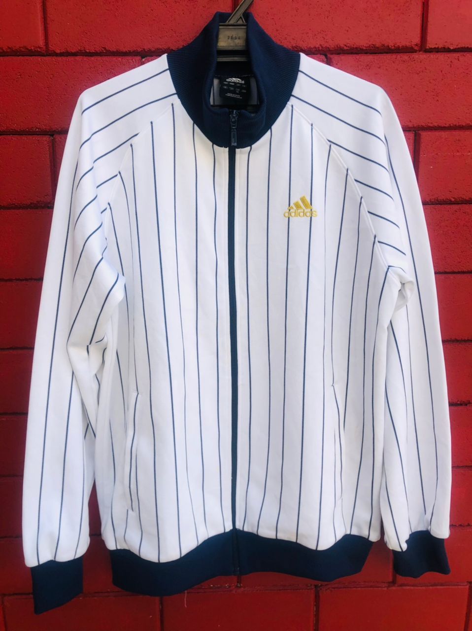 Adidas × Vintage Vintage Adidas Hip Hop Designer Fashion Style Sweater Size US L / EU 52-54 / 3 - 1 Thumbnail