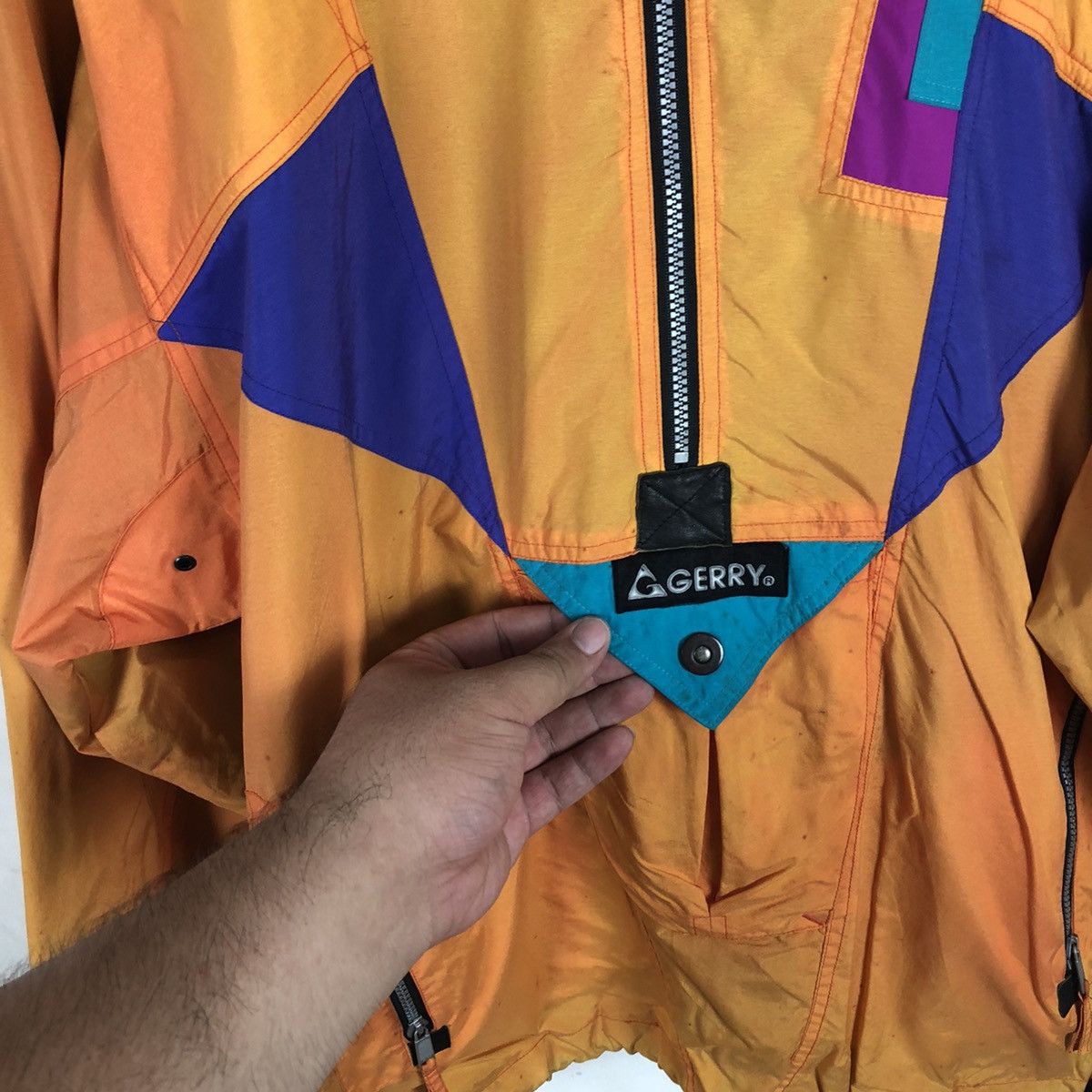 Japanese Brand MULTI COLOUR SURVIVAL JACKET GERRY Size US M / EU 48-50 / 2 - 4 Thumbnail