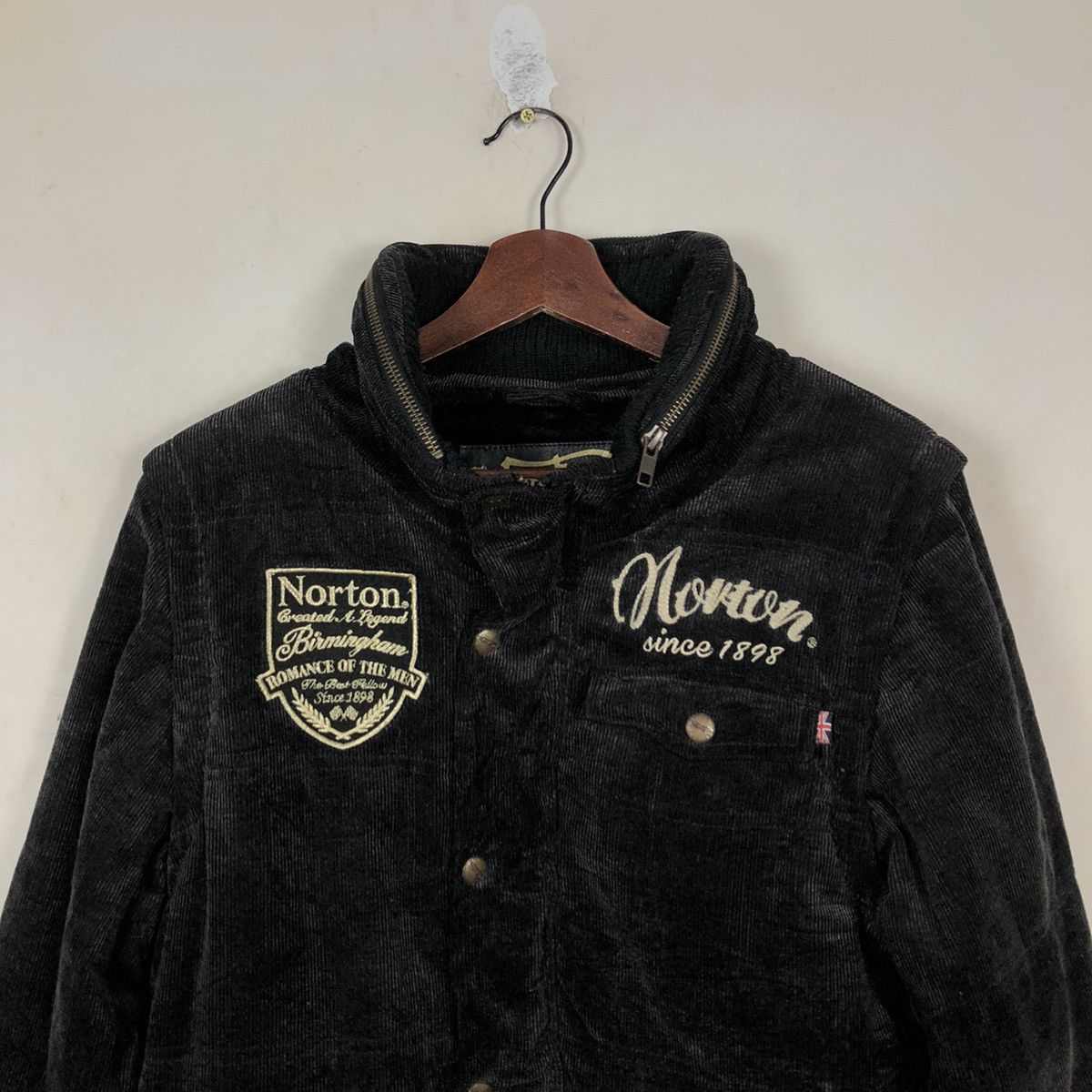 Hysteric Glamour NORTON MOTORCYCLE BIKER JACKET BIG LOGO Size US M / EU 48-50 / 2 - 4 Thumbnail